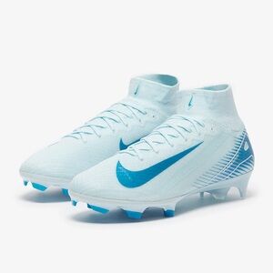 NEW Nike size 6.5 Womens Zoom Mercurial Superfly 10 Elite FG Blue Soccer Cleats